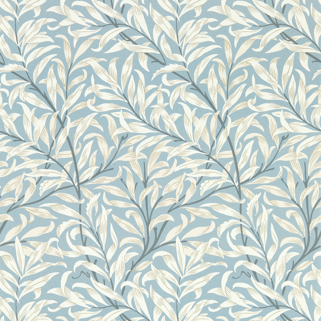 clarke & clarke - willow boughs - dove wallpaper - w0172/02.cac.0