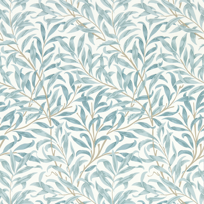 clarke & clarke - willow boughs - mineral wallpaper - w0172/04.cac.0