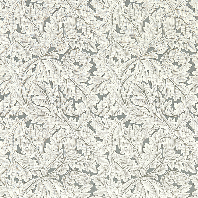 clarke & clarke - acanthus - slate wallpaper - w0175/02.cac.0