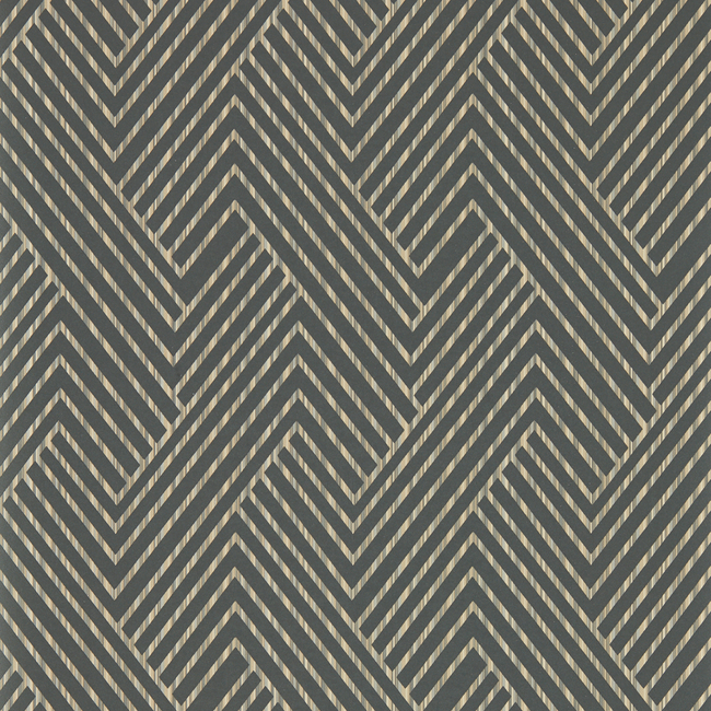clarke & clarke - grassetto - charcoal wallpaper - w0181/01.cac.0