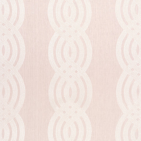 Braid Embroidery Blush Fabric - W710801 - Thibaut Fabric