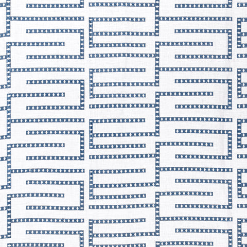 architect embroidery blue fabric - w713627 - thibaut fabric