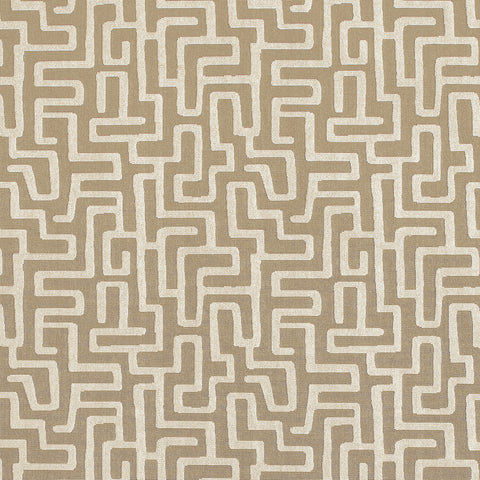 Terrace Lane Beige Fabric - W742028 - Thibaut Fabric
