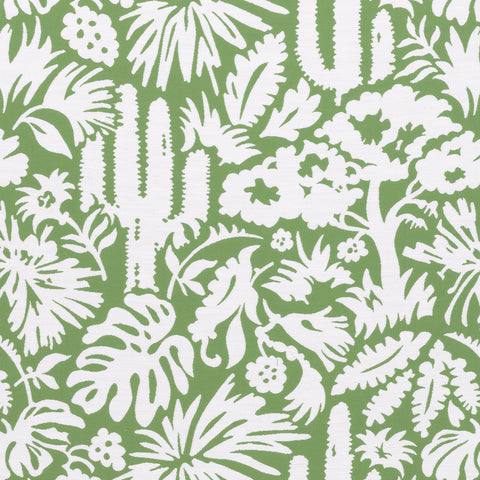 Botanica Kelly Green Fabric - W74620 - Thibaut Fabric