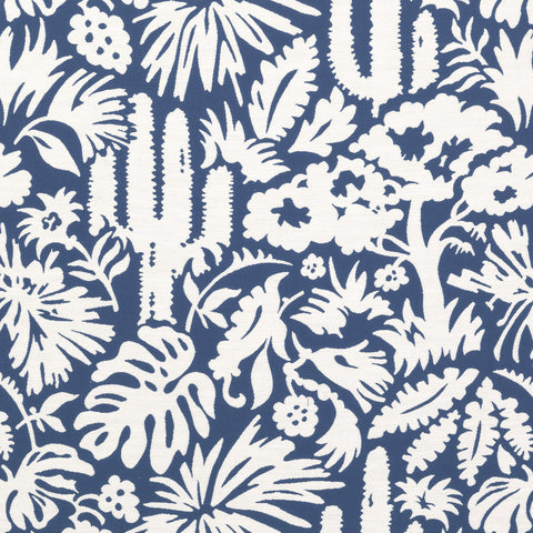 Botanica Navy Fabric - W74622 - Thibaut Fabric