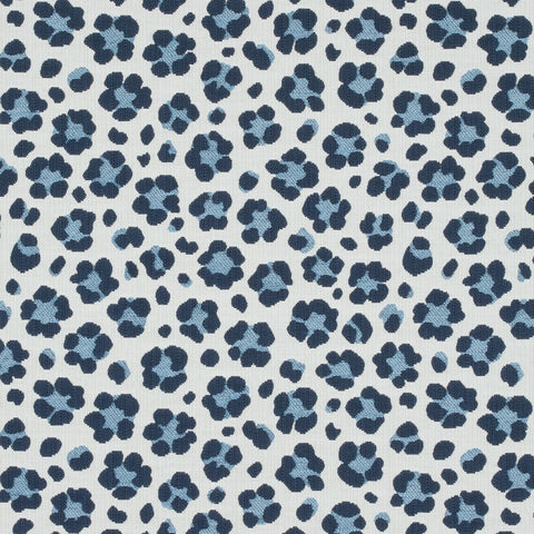 Trixie Navy and Sky Fabric - W80419 - Thibaut Fabric