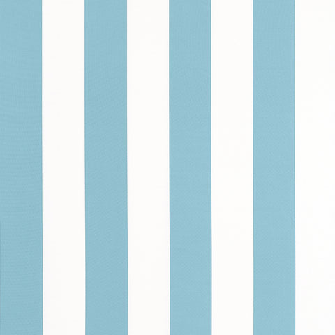 Cabana Stripe Spa Blue Fabric - W81635 - Thibaut Fabric