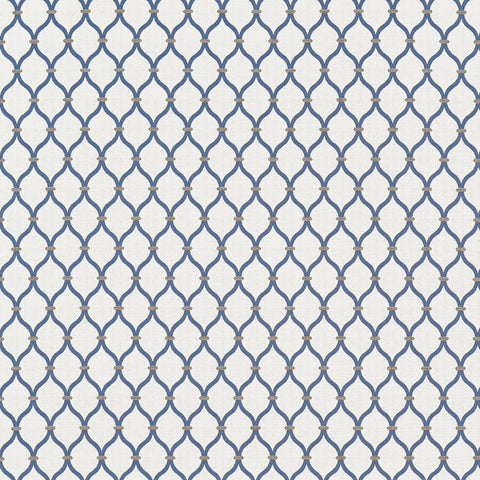 Chandler Indigo Fabric - W81938 - Thibaut Fabric