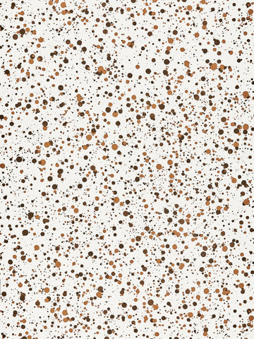 scalamandre - spatter brown on white wallpaper - whn 000cp0153
