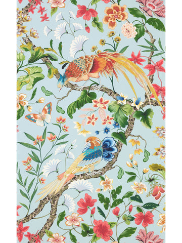 scalamandre - botany bay sky multi wallpaper - wjr 00016822d