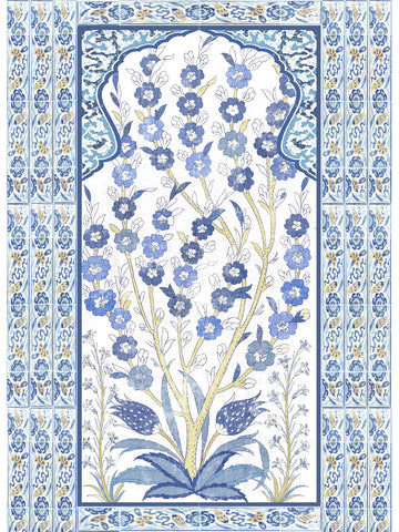 scalamandre - tree of life dyptich single right panel classic wallpaper - wnm 0001tlsr