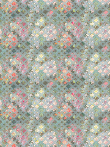 scalamandre - defosse trellis perlblau wallpaper - wnm 0002defo