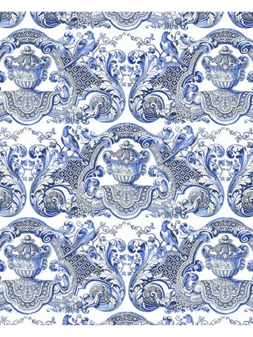 scalamandre - william and mary blue wallpaper - wnm 0002wmmy