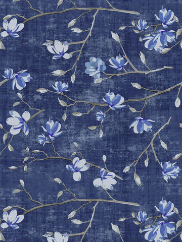scalamandre - bloom delft blue wallpaper - wnm 0003bloo