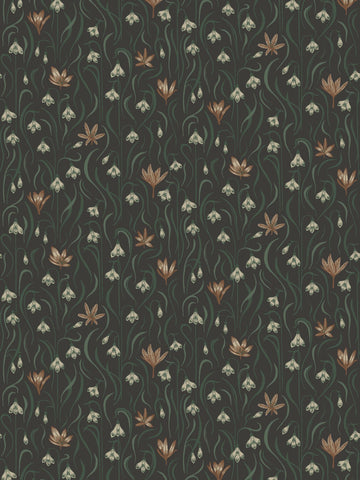 scalamandre - signe charcoal wallpaper - wsb 00020157