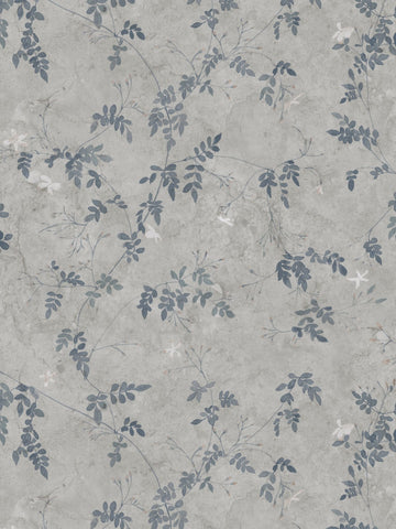 scalamandre - irene indigo blue wallpaper - wsb 001310111