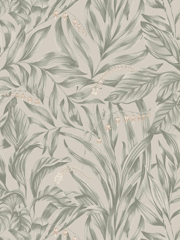 scalamandre - elin sage green wallpaper - wsb 00180837