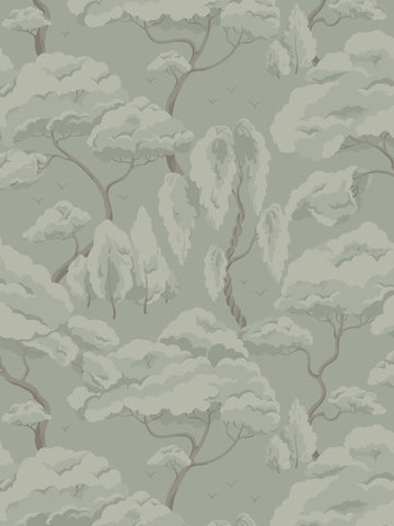 scalamandre - kristoffer sage green wallpaper - wsb 002410123