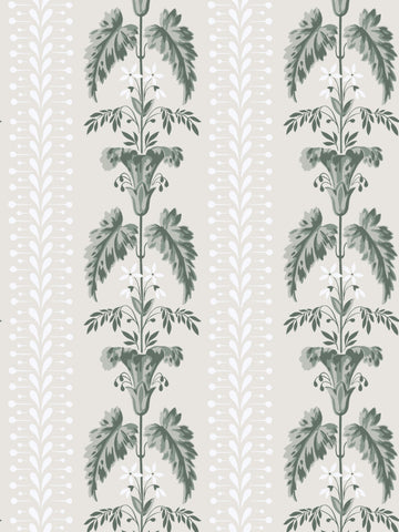 scalamandre - sophie spring green wallpaper - wsb 00280831