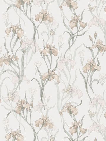 scalamandre - iris powder pink wallpaper - wsb 003501013