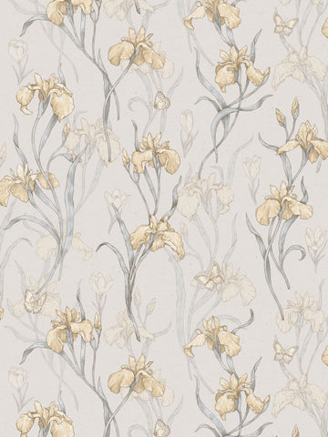scalamandre - iris amber wallpaper - wsb 003601013