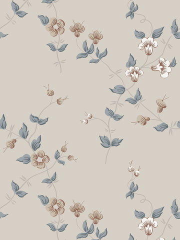 scalamandre - maria indigo blue wallpaper - wsb 00360834