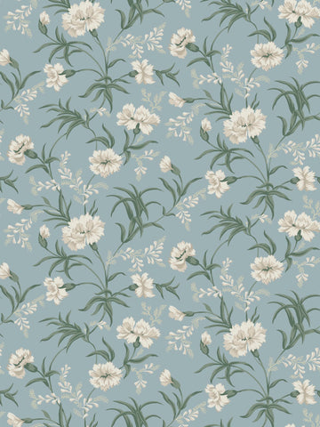 scalamandre - emilie sky blue wallpaper - wsb 00370832