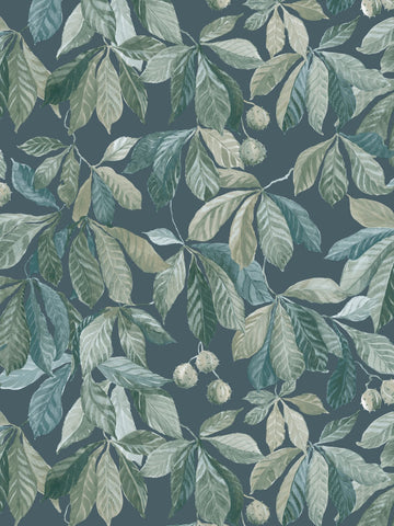 scalamandre - kersti indigo wallpaper - wsb 00461014