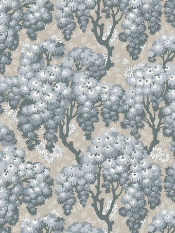 scalamandre - ragnvi indigo blue wallpaper - wsb 00560836