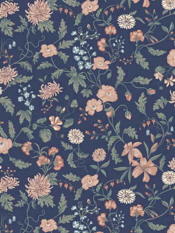 scalamandre - till karin midnight blue wallpaper - wsb 006701016