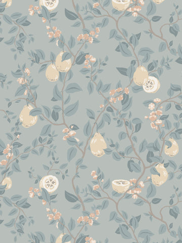 scalamandre - kvitten soft blue wallpaper - wsb 00680432