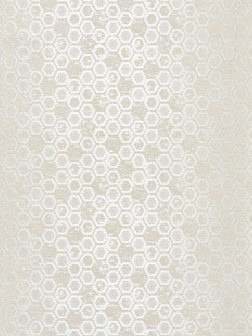 scalamandre - hexagon inspiration sand wallpaper - wtt 661422