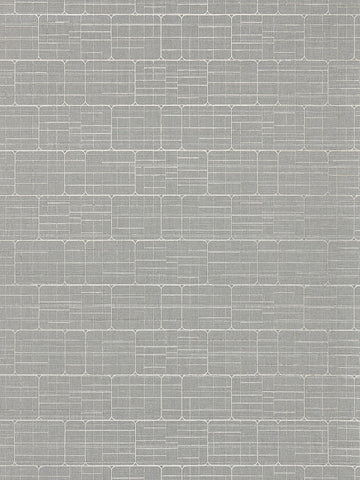 scalamandre - mechanical workmanship gunmetal wallpaper - wtt 661515