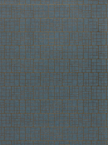scalamandre - mechanical workmanship sapphire wallpaper - wtt 661516