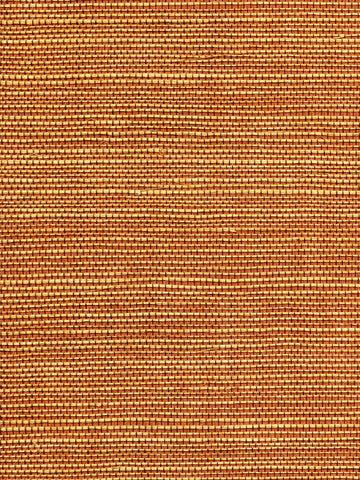 scalamandre - organic dual tone sisal paprika wallpaper - wtw gt3904
