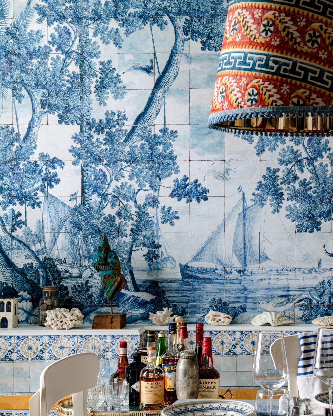 mind the gap - azure mural wallpaper - wp20560