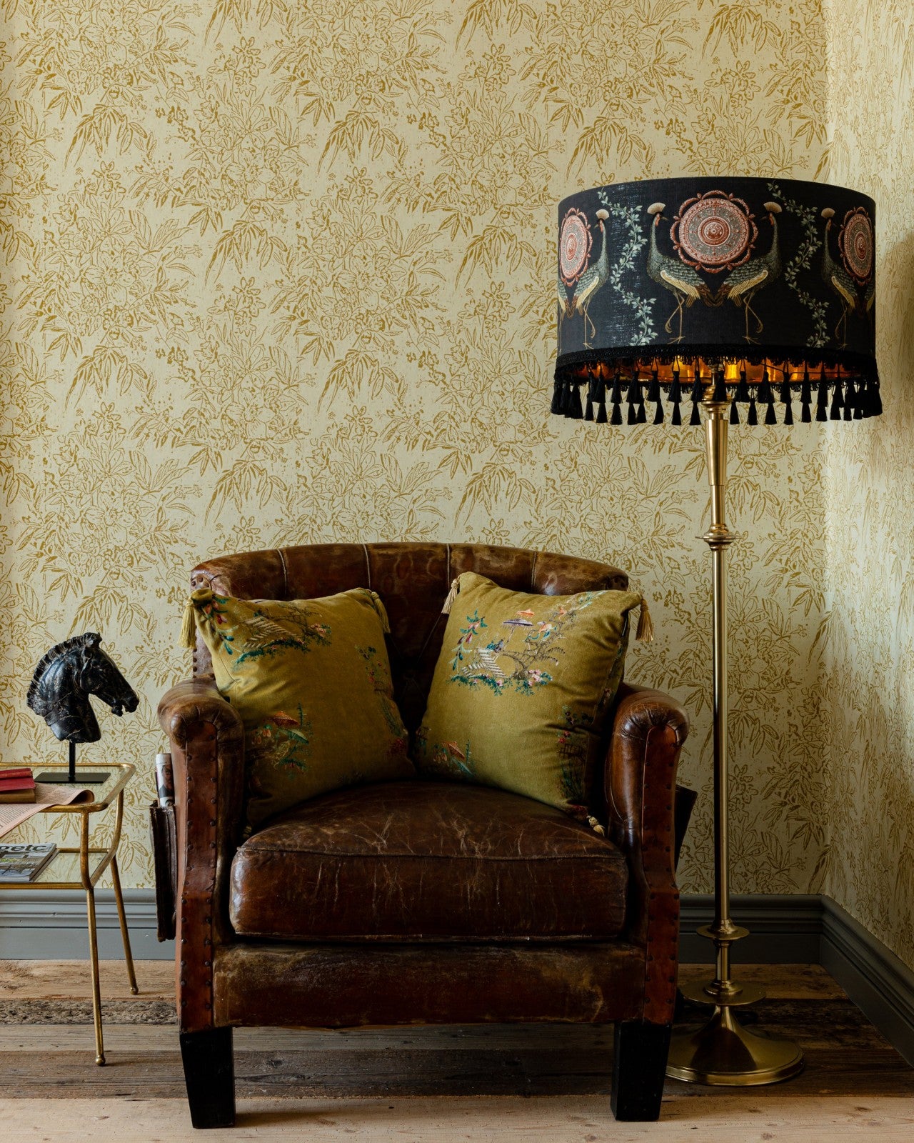 mind the gap - cherry orchard sand wallpaper - wp30009