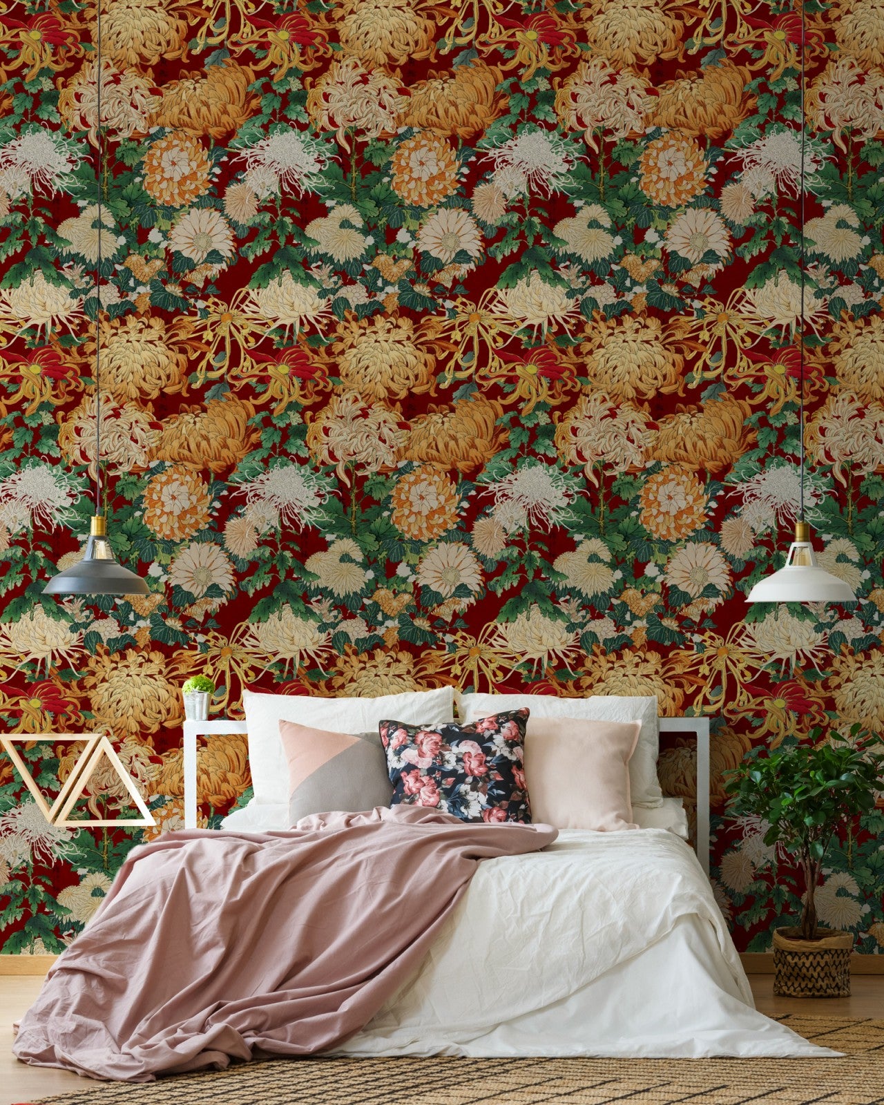 mind the gap - chrysanthemums wallpaper - wp20320