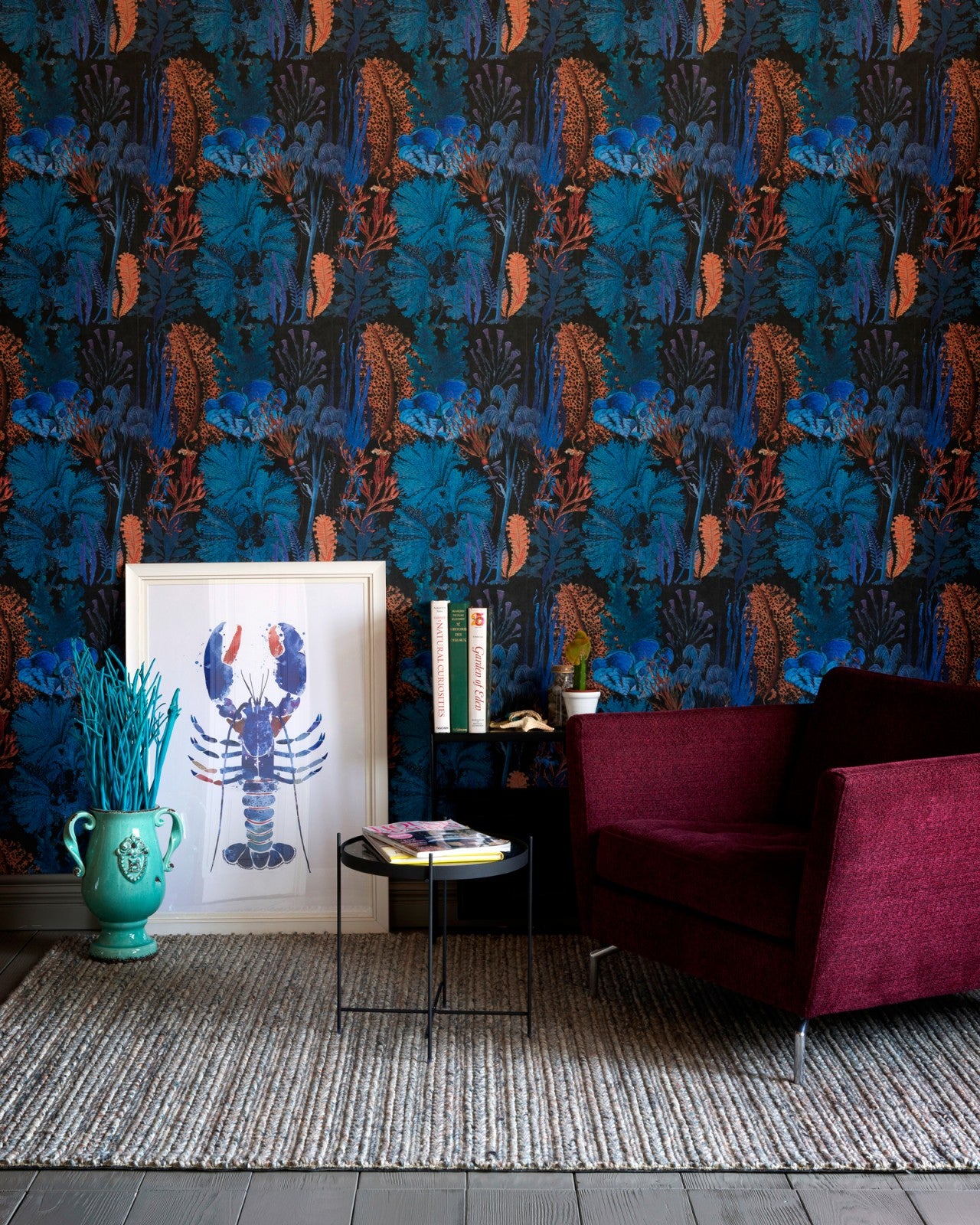 mind the gap - coral reef ultramarine wallpaper - wp20298