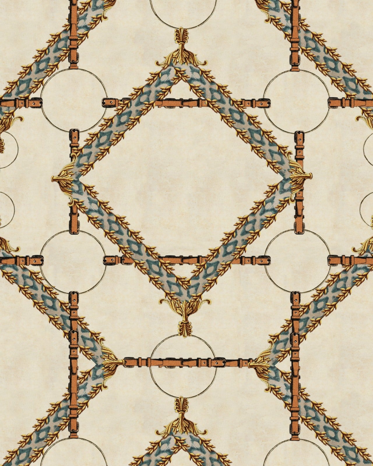mind the gap - decorative harness taupe wallpaper - wp30105