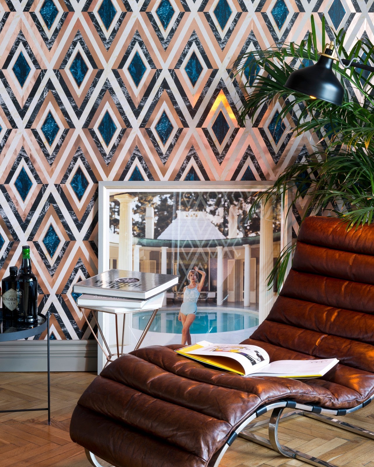 mind the gap - diamonds in copper metallic edition wallpaper - wp20291