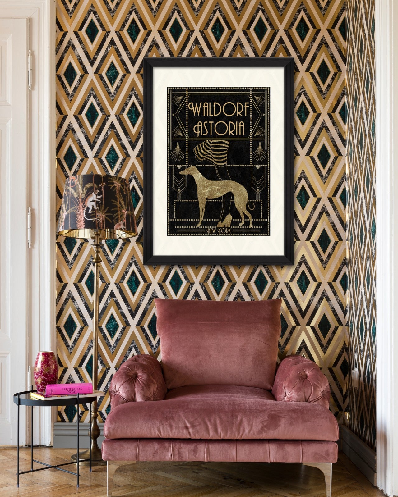 mind the gap - diamonds in brass metallic edition wallpaper - wp20292