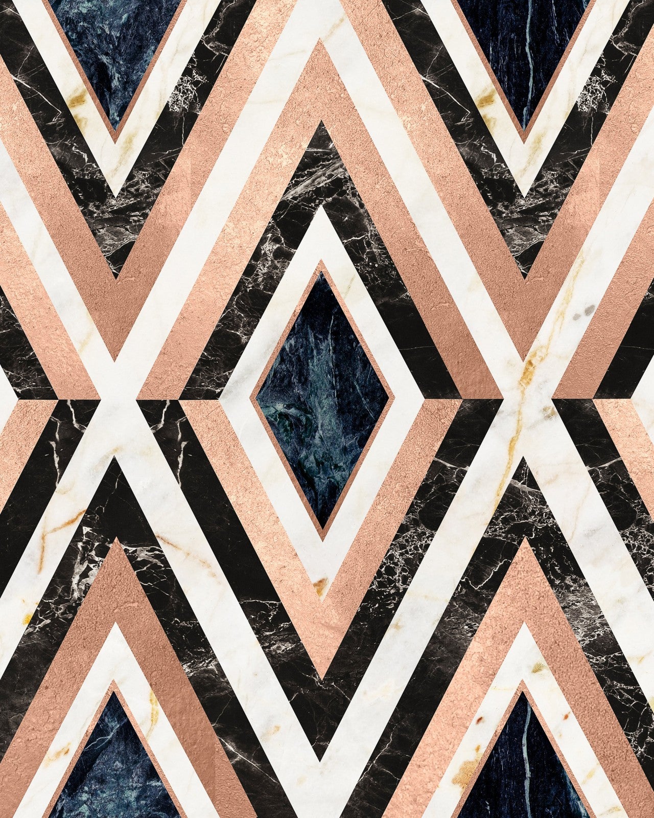 mind the gap - diamonds in copper metallic edition wallpaper - wp20291