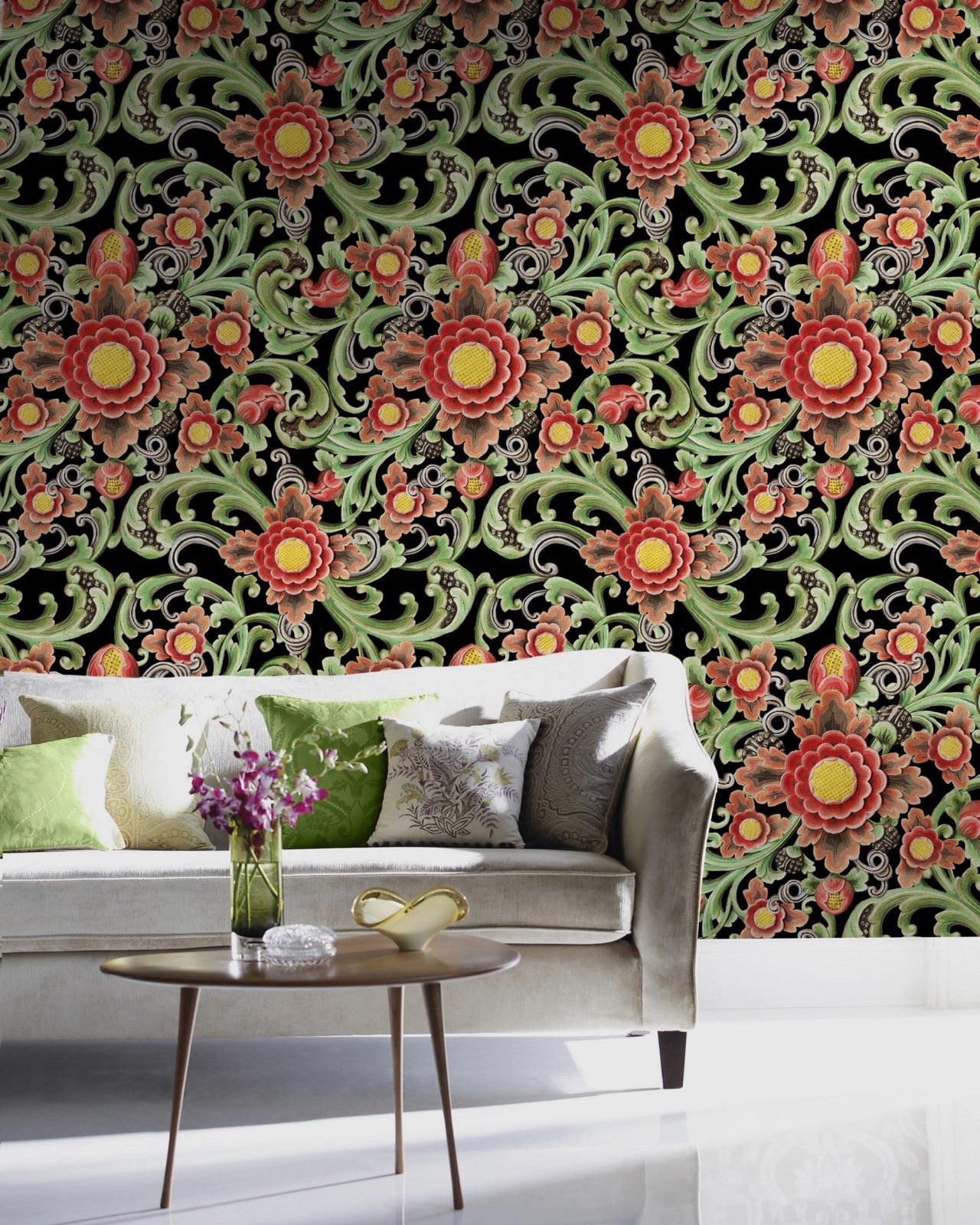 mind the gap - floral painting - wp20251