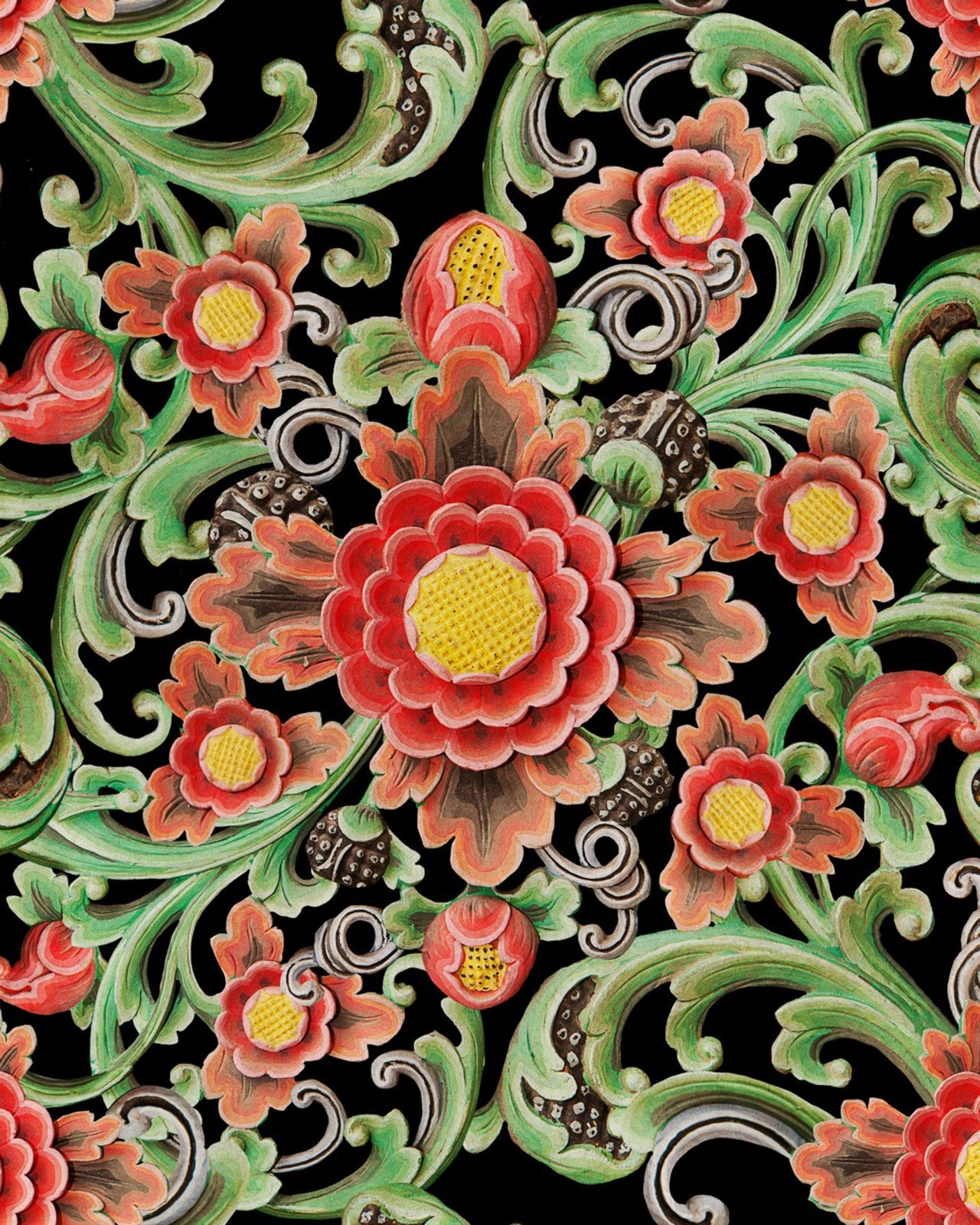 mind the gap - floral painting - wp20251
