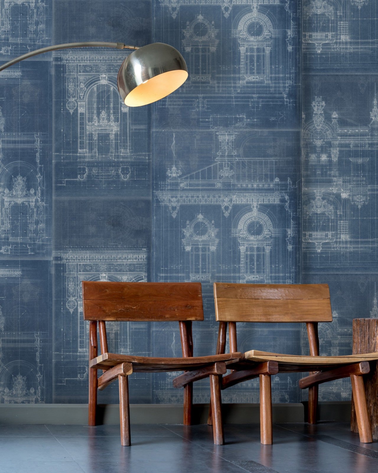 mind the gap - garnier blue wallpaper - wp20216