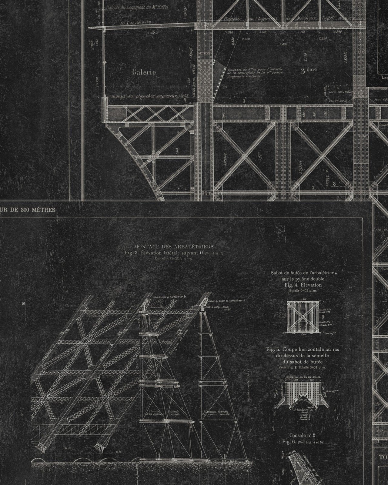 mind the gap - grand eiffel anthracite wallpaper - wp20218