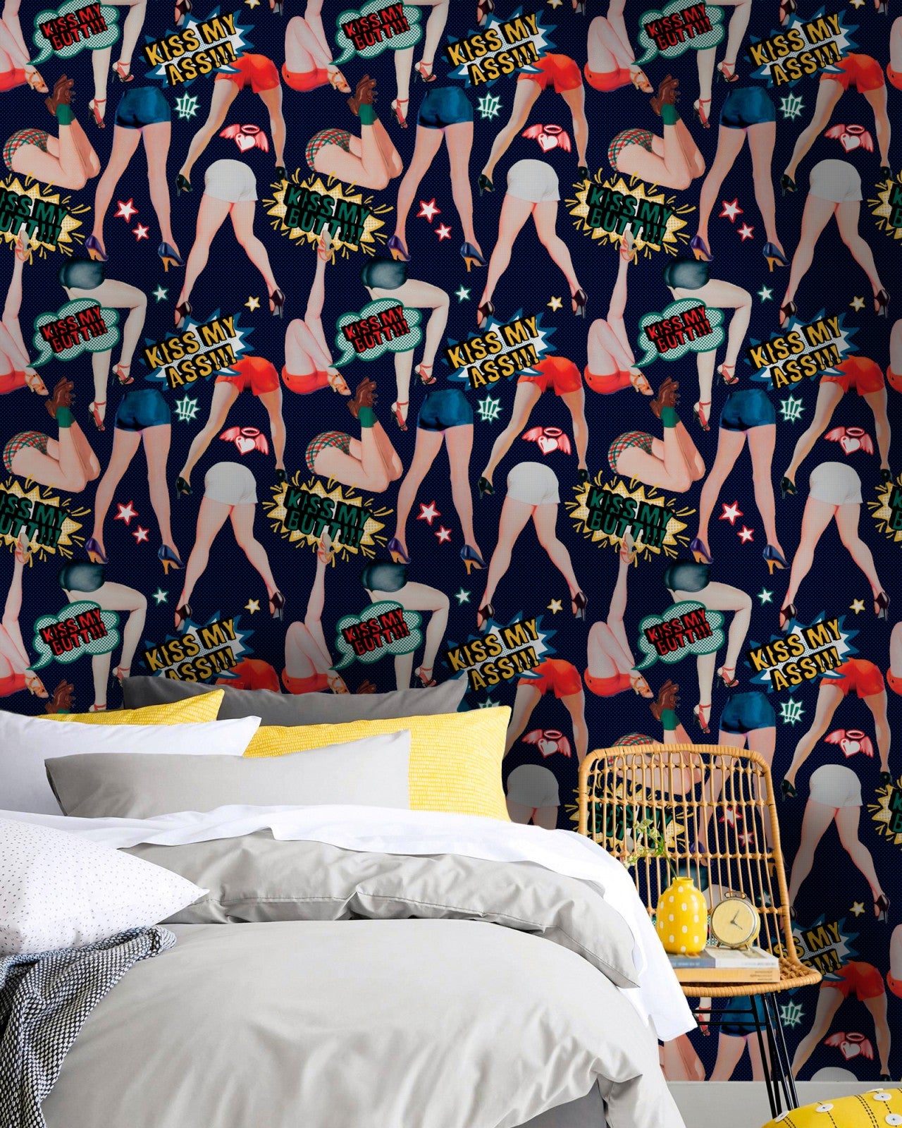 mind the gap - kiss my ass indigo wallpaper - wp20377