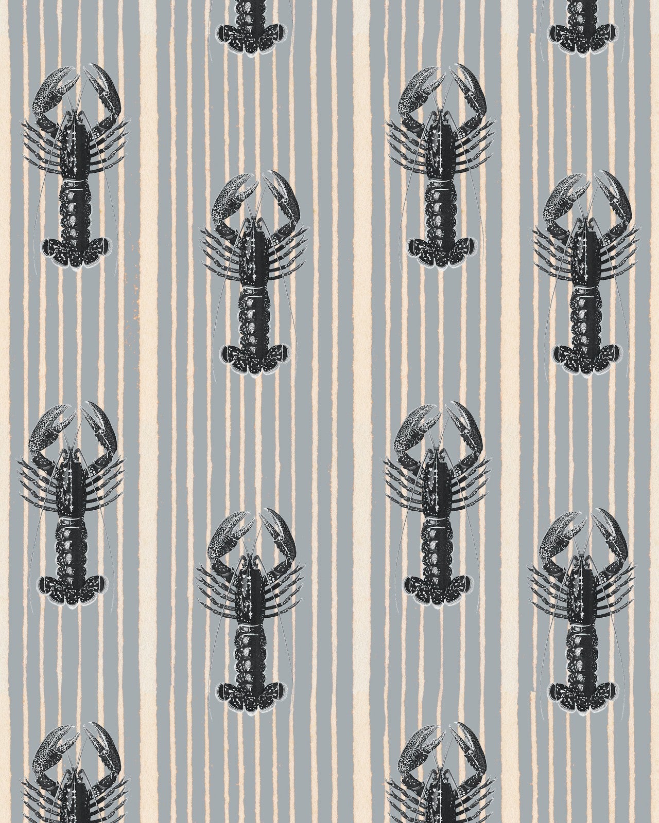 mind the gap - mediterranean lobsters light grey wallpaper - wp30063