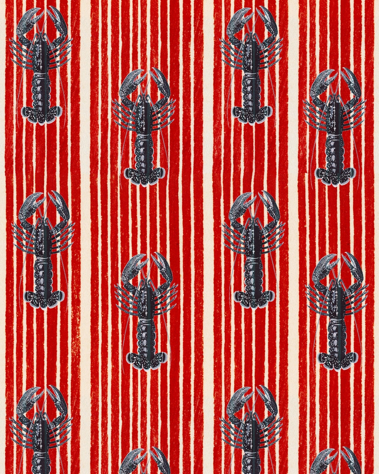 mind the gap - mediterranean lobsters red wallpaper - wp30064